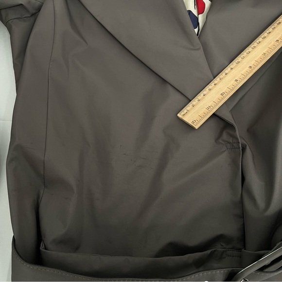 Aritzia Wilfred Trench Coat Women’s L Lined Button Up Belted Front Pockets - Picture 12 of 14